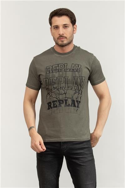 Replay Regular Erkek Bisiklet Yaka T-Shirt