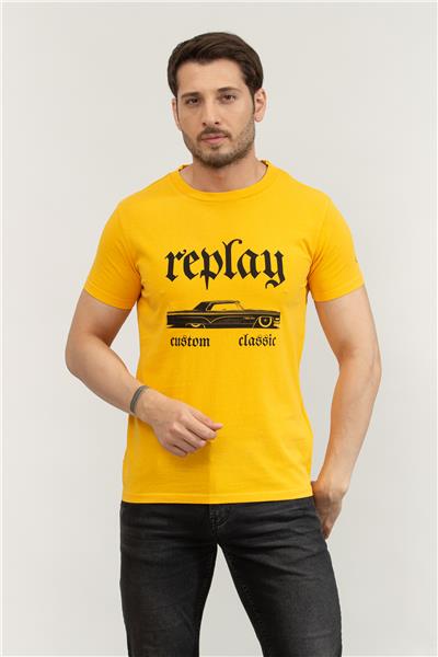 Replay Regular Erkek Bisiklet Yaka T-Shirt