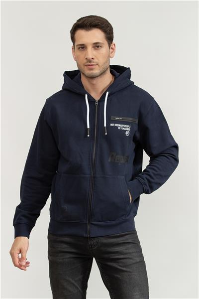 Replay Regular Erkek Fermuarlı Sweatshirt
