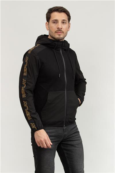 Replay Regular Erkek Fermuarlı Sweatshirt