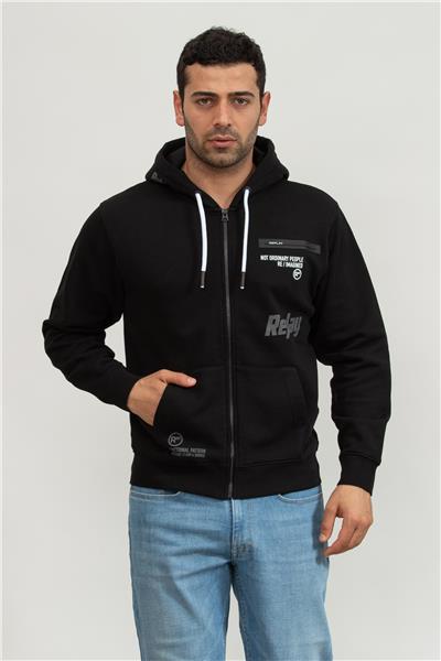 Replay Regular Erkek Fermuarlı Sweatshirt