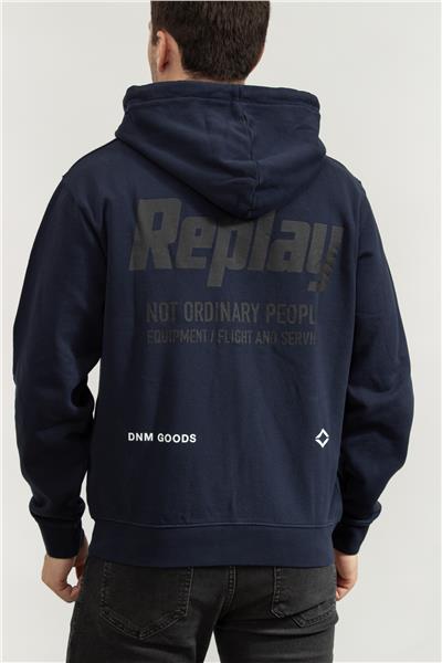 Replay Regular Erkek Fermuarlı Sweatshirt