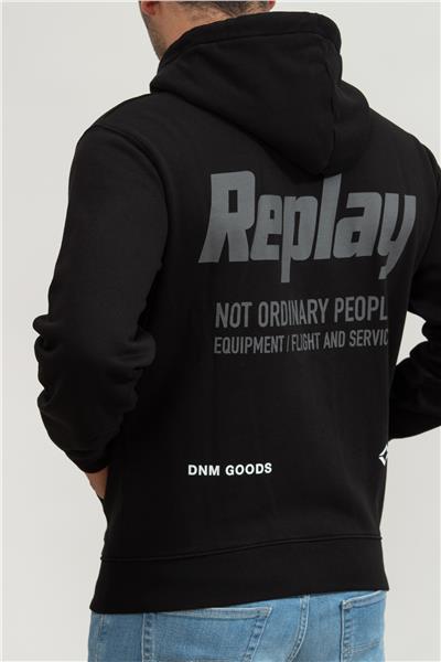 Replay Regular Erkek Fermuarlı Sweatshirt