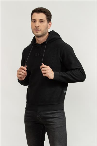Replay Regular Erkek Kapüşonlu Sweatshirt