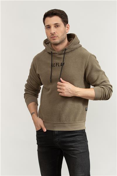 Replay Regular Erkek Kapüşonlu Sweatshirt