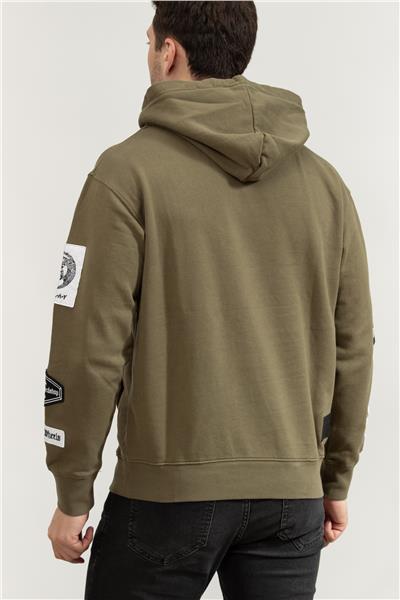 Replay Regular Erkek Kapüşonlu Sweatshirt