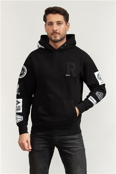 Replay Regular Erkek Kapüşonlu Sweatshirt