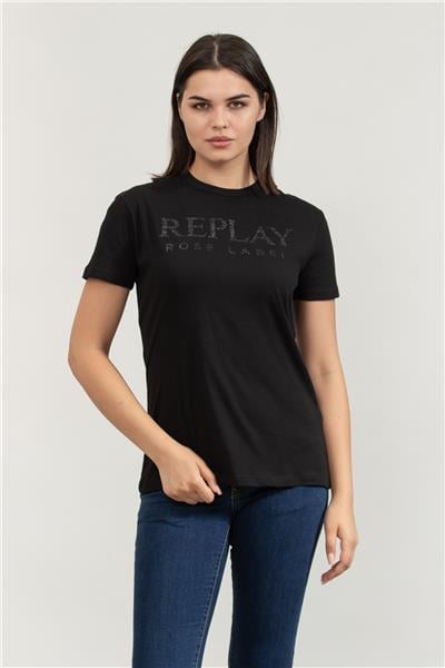 Replay Regular Kadın Bisiklet Yaka T-Shirt