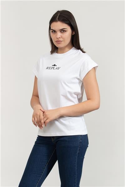 Replay Regular Kadın Bisiklet Yaka T-Shirt