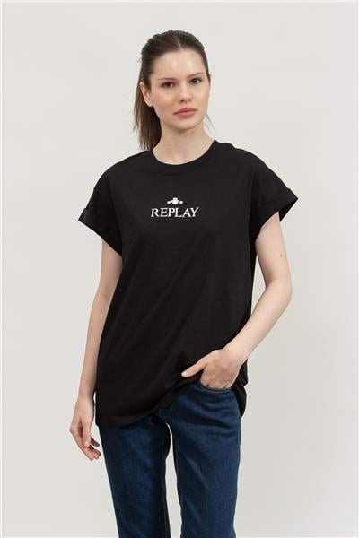 Replay Regular Kadın Bisiklet Yaka T-Shirt