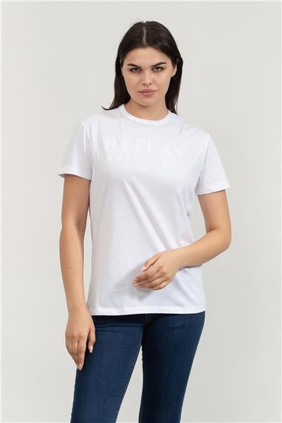 Replay Regular Kadın Bisiklet Yaka T-Shirt