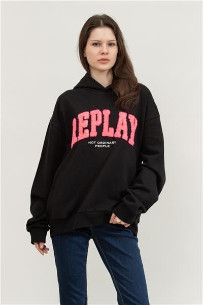 Replay Regular Kadın Kapüşonlu Sweatshirt