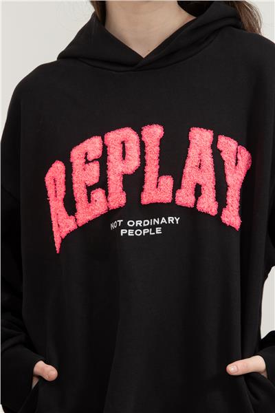 Replay Regular Kadın Kapüşonlu Sweatshirt
