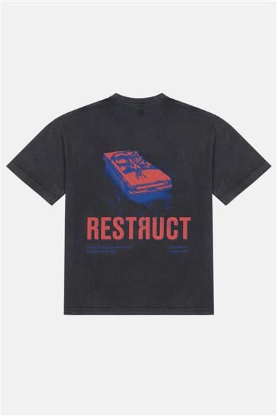 Restruct Erkek Bisiklet Yaka T-Shirt