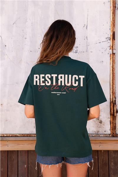 Restruct Erkek Bisiklet Yaka T-Shirt
