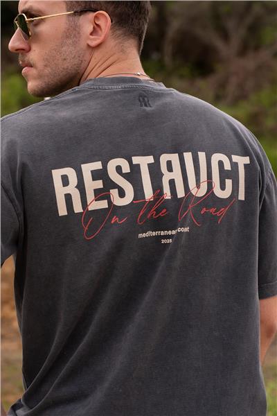 Restruct Erkek Bisiklet Yaka T-Shirt