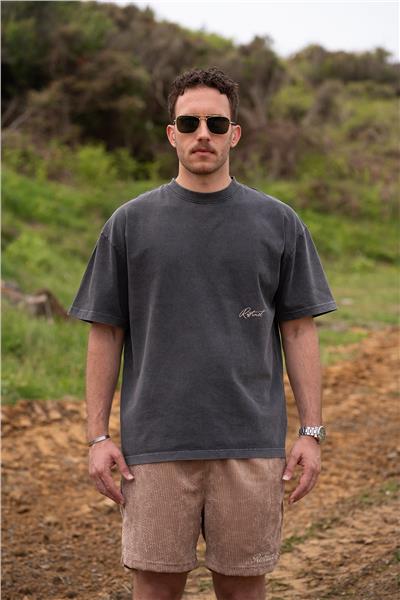 Restruct Erkek Bisiklet Yaka T-Shirt