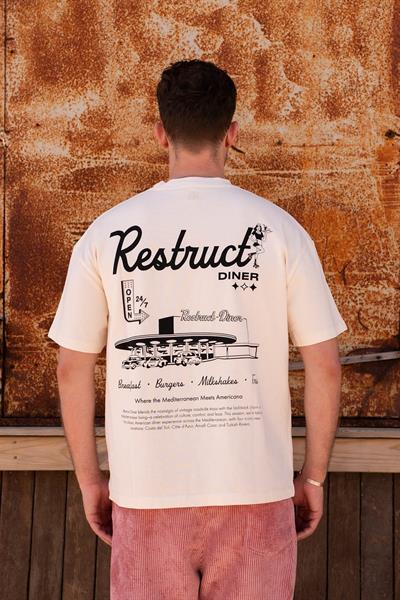 Restruct Erkek Bisiklet Yaka T-Shirt