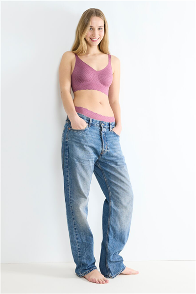 Sloggi Zero Feel Bliss Bralette Sütyen Lila