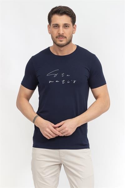 Stamatis Erkek Bisiklet Yaka T-Shirt