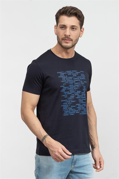 Stamatis Erkek Bisiklet Yaka T-Shirt