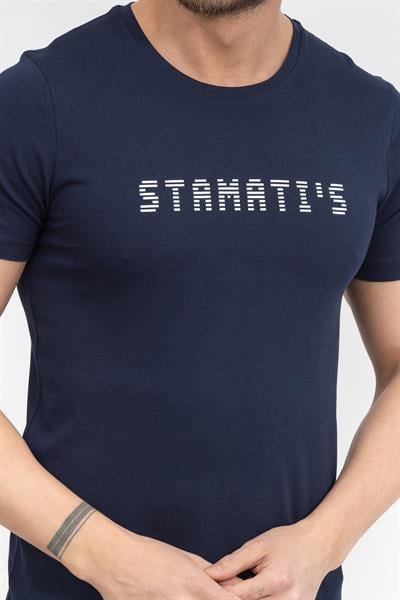 Stamatis Erkek Bisiklet Yaka T-Shirt