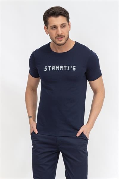 Stamatis Erkek Bisiklet Yaka T-Shirt