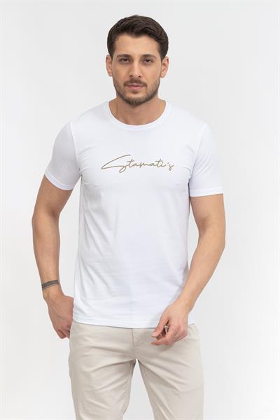 Stamatis Erkek Bisiklet Yaka T-Shirt