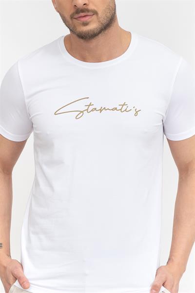 Stamatis Erkek Bisiklet Yaka T-Shirt