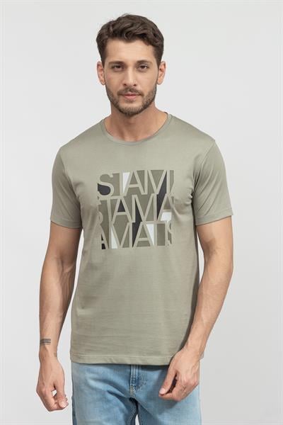 Stamatis Erkek Bisiklet Yaka T-Shirt
