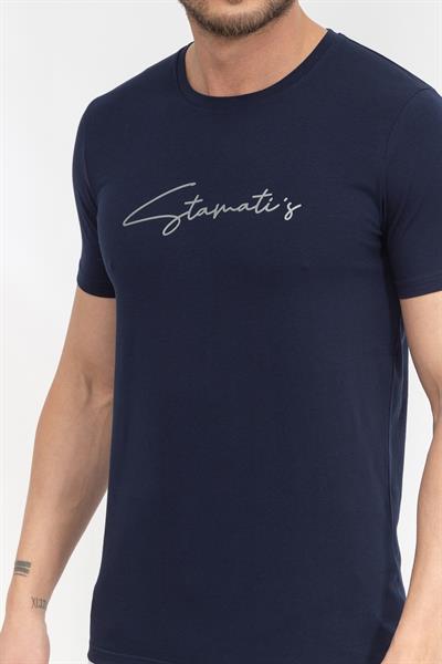 Stamatis Erkek Bisiklet Yaka T-Shirt