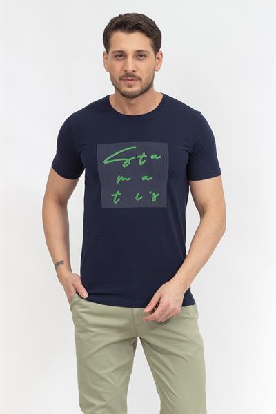 Stamatis Erkek Bisiklet Yaka T-Shirt