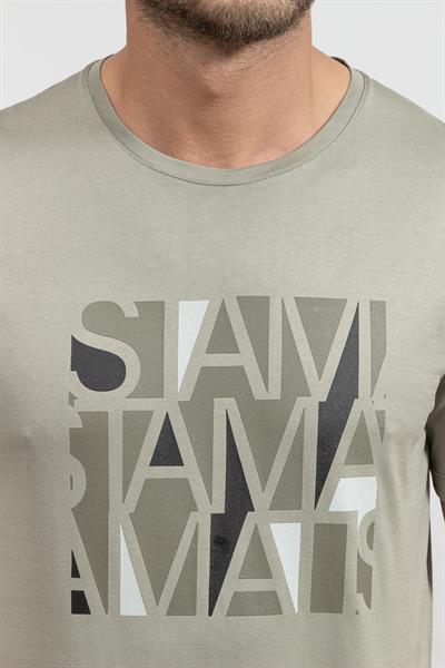 Stamatis Erkek Bisiklet Yaka T-Shirt