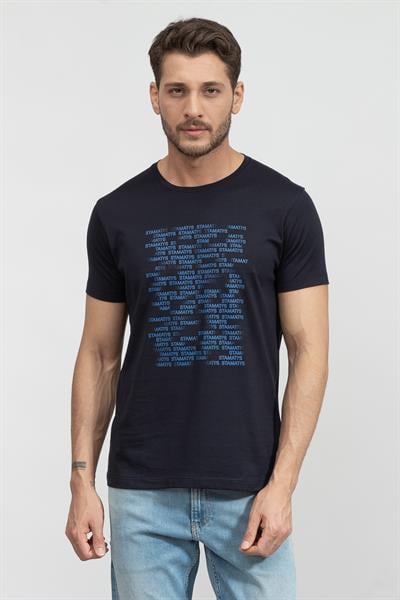 Stamatis Erkek Bisiklet Yaka T-Shirt
