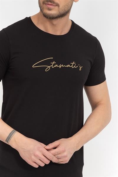 Stamatis Erkek Bisiklet Yaka T-Shirt