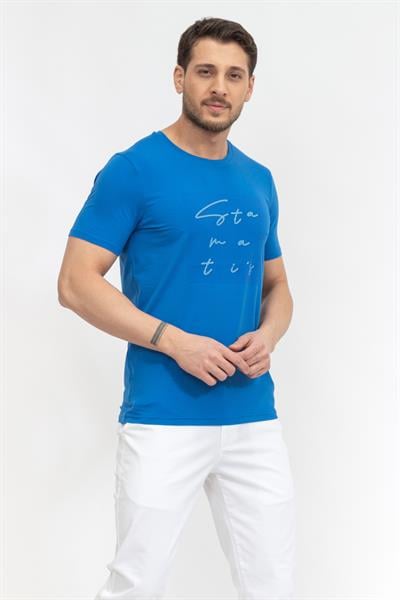 Stamatis Erkek Bisiklet Yaka T-Shirt