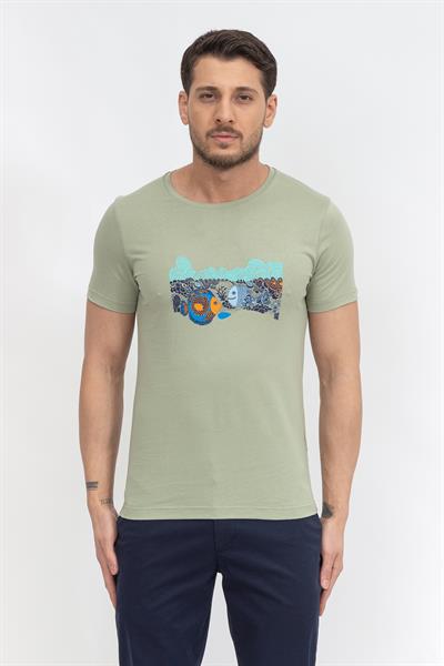 Stamatis Erkek Bisiklet Yaka T-Shirt