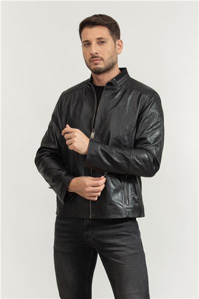 Stamatis Erkek Deri Mont