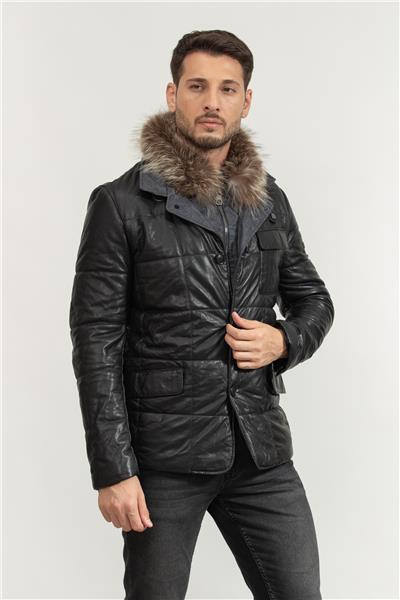 Stamatis Erkek Deri Mont