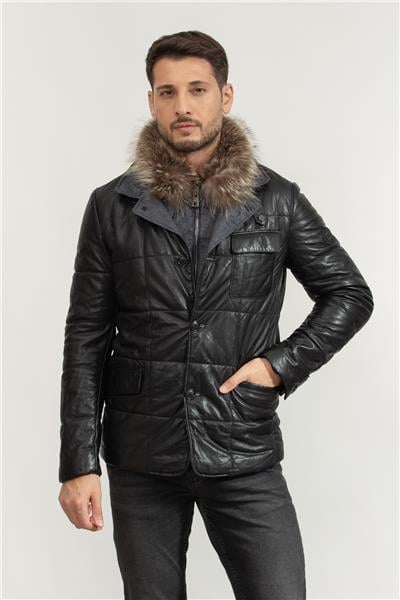 Stamatis Erkek Deri Mont