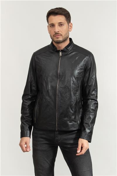 Stamatis Erkek Deri Mont