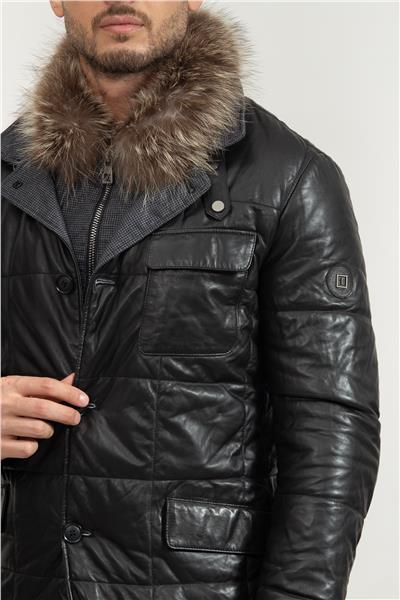 Stamatis Erkek Deri Mont