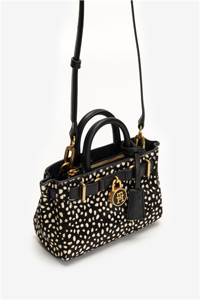 Tommy Hilfiger American Icon Micro Tote Deer Le Kadın Mini Omuz Çantası