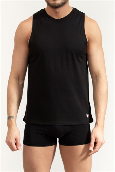 Tommy Hilfiger Erkek 2li T-Shirt Siyah