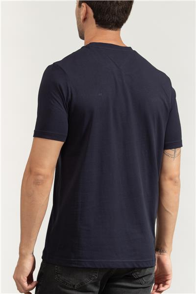 Tommy Hilfiger Erkek Bisiklet Yaka T-Shirt