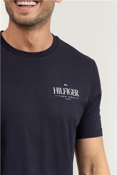 Tommy Hilfiger Erkek Bisiklet Yaka T-Shirt