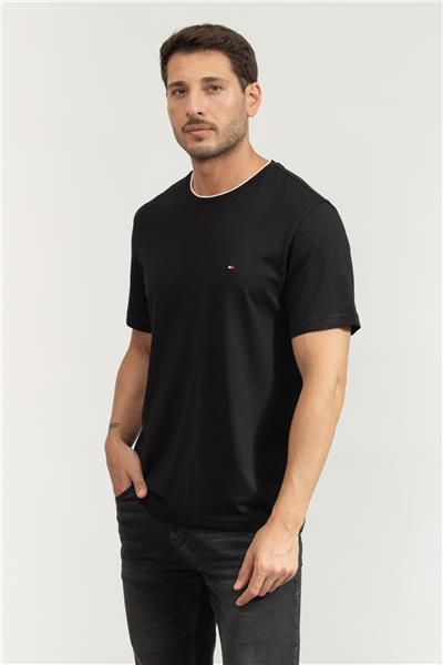 Tommy Hilfiger Erkek Bisiklet Yaka T-Shirt