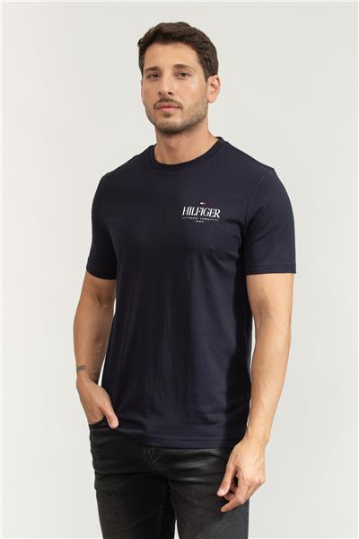 Tommy Hilfiger Erkek Bisiklet Yaka T-Shirt