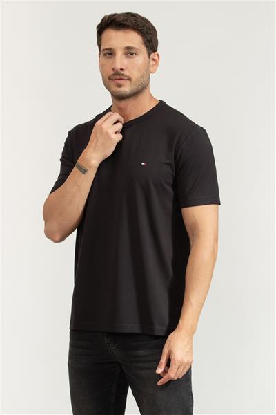 Tommy Hilfiger Erkek Bisiklet Yaka T-Shirt