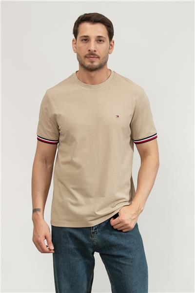 Tommy Hilfiger Erkek Bisiklet Yaka T-Shirt